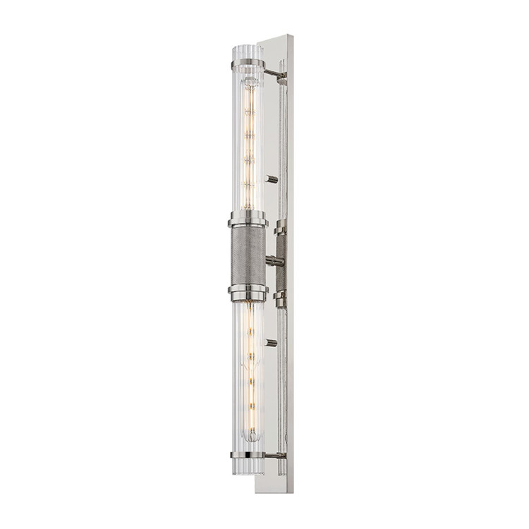 Hudson Valley - 1273-PN - Two Light Wall Sconce - Shaw - Polished Nickel
