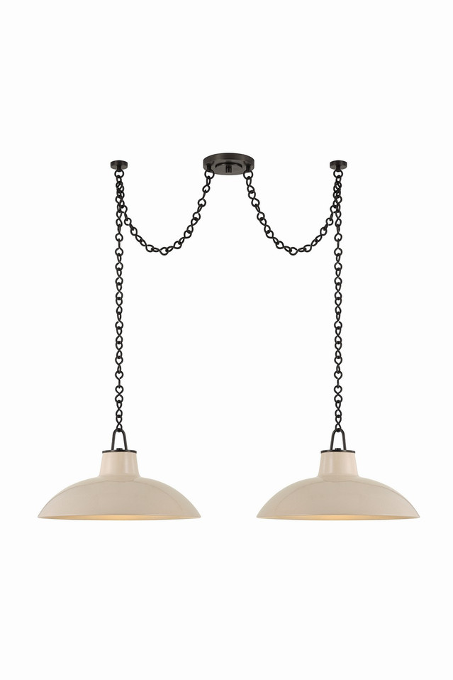 Hudson Valley - 1959-DB/CIC - Two Light Linear Pendant - Pottersville - Distressed Bronze