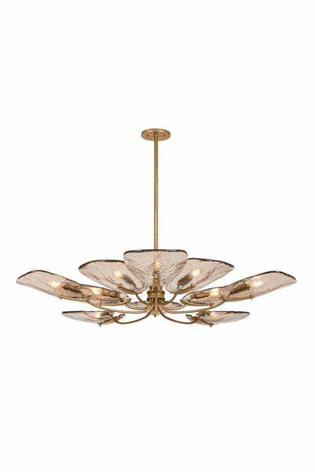 Hudson Valley - 3709-PGL - Ten Light Chandelier - Stephentown - Patina Gold Leaf