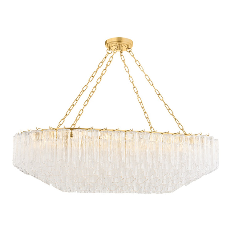 Hudson Valley - 4920A-AGB - 12 Light Linear Pendant - Watertown - Aged Brass