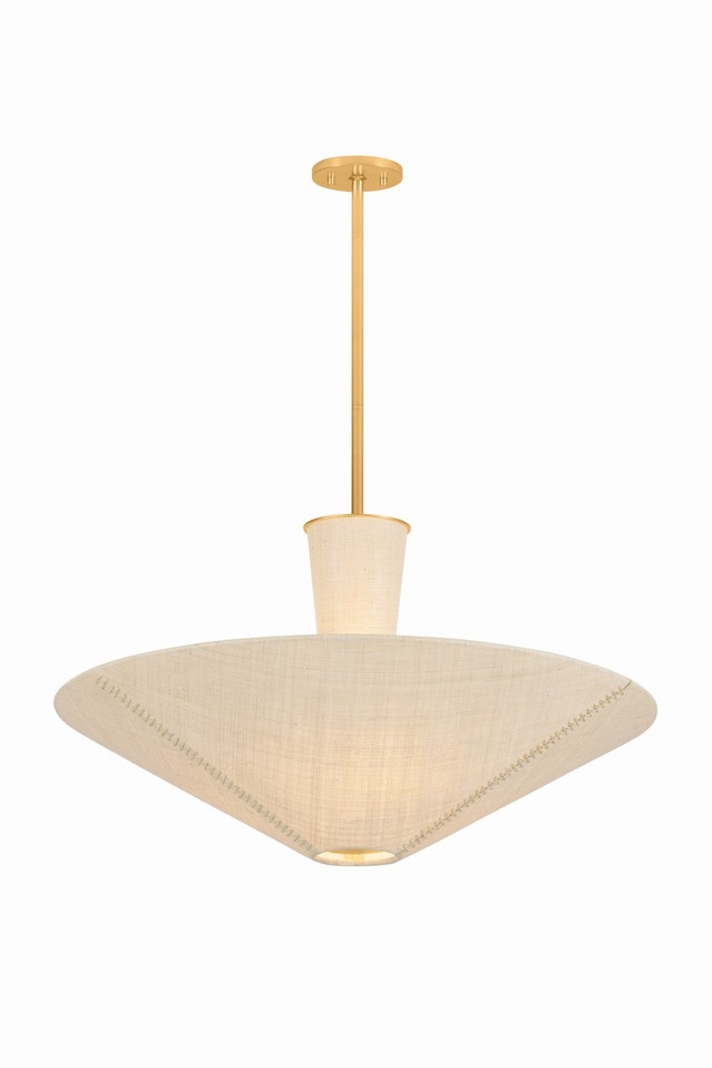 Hudson Valley - 6033-GL - Three Light Pendant - Salisbury Mills - Gold Leaf