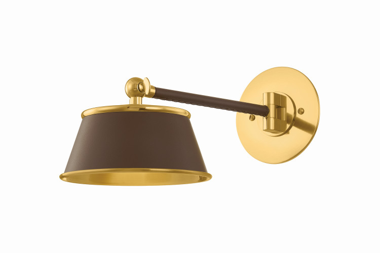 Hudson Valley - 6981-AGB/BR - LED Wall Sconce - Lanesville - Aged Brass