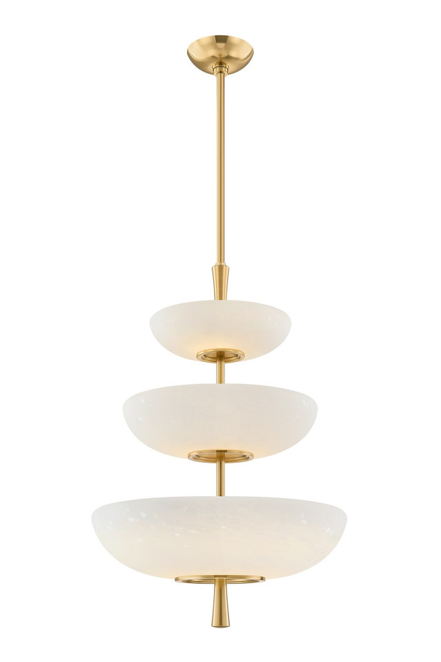 Hudson Valley - 7703-AGB - LED Pendant - Mapledale - Aged Brass