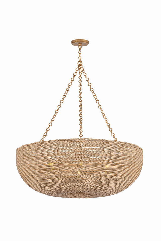 Hudson Valley - 8807-PGL - Seven Light Chandelier - Oliverea - Patina Gold Leaf