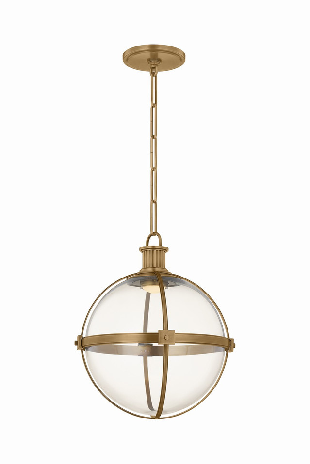 Hudson Valley - 8913-PBR - LED Pendant - Westmere - Patina Brass