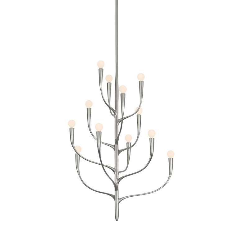 Hudson Valley - 9612B-WSL - 12 Light Chandelier - Labra - Warm Silver Leaf