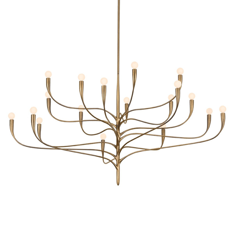 Hudson Valley - 9619-PGL - 18 Light Chandelier - Labra - Patina Gold Leaf