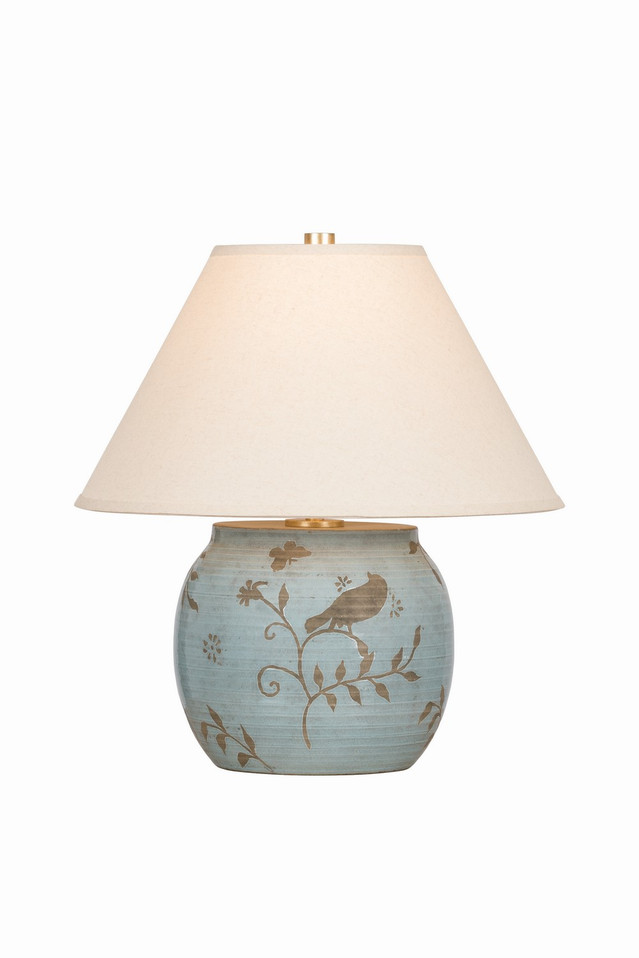 Hudson Valley - L5617-VGL/CSR - One Light Table Lamp - Eavesport - Vintage Gold Leaf