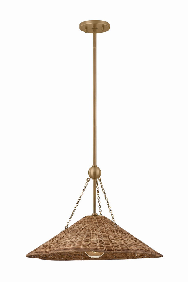 Mitzi - H1161701S-PBR - One Light Pendant - Annmarie - Patina Brass