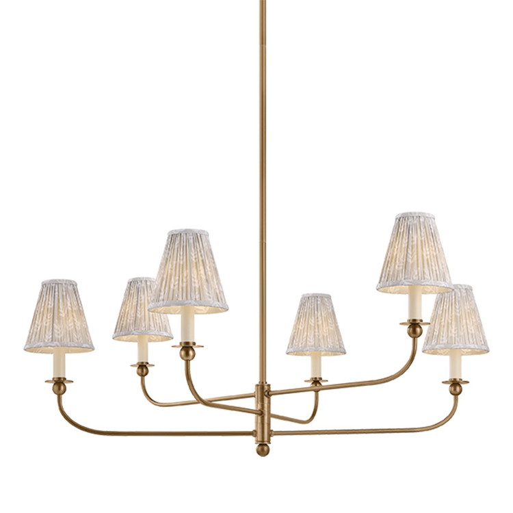 Mitzi - H1175806B-PBR - Six Light Chandelier - Ryle - Patina Brass