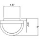 Nevis LED Bulkhead (20011LEDDMG-SAT/RFR)