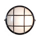 Access - 20294-BL/FST - One Light Bulkhead - Nauticus Round Dual Mount - Black