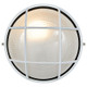 Nauticus Round Dual Mount One Light Bulkhead (20294-WH/FST)
