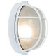 Nauticus Round Dual Mount One Light Bulkhead (20294-WH/FST)