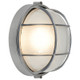 Nauticus Round Dual Mount One Light Bulkhead (20296-SAT/FST)