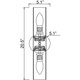 Aqueous LED Wall Fixture (20442LEDDLP-BS/OPL)