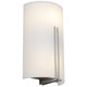 Access - 20446-BS/WHT - Two Light Wall Fixture - Prong - Brushed Steel