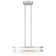 Solero LED Semi Flush Mount (20469LEDD-BS/ACR)