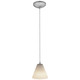 Martini One Light Pendant (28004-1C-BS/WHT)