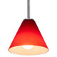 Martini One Light Pendant (28004-1R-BS/RED)