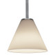 Martini One Light Pendant (28004-1R-BS/WHT)