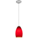 Champagne One Light Pendant (28012-1C-BS/RED)