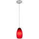Champagne One Light Pendant (28012-1C-BS/RED)
