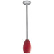 Champagne One Light Pendant (28012-1R-BS/RED)