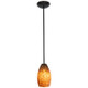 Champagne One Light Pendant (28012-1R-ORB/BRST)