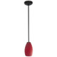 Champagne One Light Pendant (28012-1R-ORB/RED)