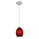 Access - 28023-1C-BS/RUSKY - One Light Pendant - Brandy FireBird - Brushed Steel