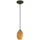 Brandy FireBird One Light Pendant (28023-1C-ORB/AMBFB)