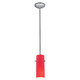 Access - 28030-3R-BS/RED - LED Pendant - Cylinder - Brushed Steel