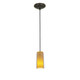 Access - 28033-1C-ORB/CLAM - One Light Pendant - Glass'n Glass Cylinder - Oil Rubbed Bronze