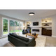 Malaga LED Flush Mount (49970LEDDLP-MBL/ACR)