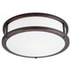 Access - 50081-BRZ/OPL - Three Light Flush Mount - Conga - Bronze