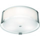 Access - 50121-BS/OPL - Three Light Flush Mount - Tara - Brushed Steel