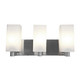 Access - 50177-BS/OPL - Three Light Vanity - Archi - Brushed Steel