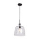 Access - 50938-BL/CLR - One Light Pendant - Clear - Black