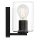 Oslo LED Vanity Fixture (62580LEDDLP-MBL/CLR)