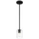 Oslo LED Pendant (62585LEDDLP-MBL/CLR)