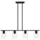 Oslo LED Linear Pendant (62586LEDDLP-MBL/CLR)