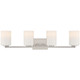 Sienna Four Light Vanity (62624-BS/OPL)