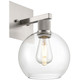 Port Nine Burgundy LED Wall Sconce (63145LEDDLP-BS/CLR)