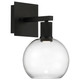 Access - 63145LEDD-MBL/CLR - LED Wall Sconce - Port Nine Burgundy - Matte Black
