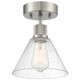 Access - 63146LEDDLP-BS/SDG - LED Semi Flush Mount - Port Nine Martini - Brushed Steel