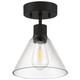 Port Nine Martini LED Semi Flush Mount (63146LEDDLP-MBL/CLR)