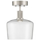 Port Nine Chardonnay LED Semi-Flush Mount (63147LEDD-BS/CLR)