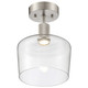 Port Nine Chardonnay LED Semi-Flush Mount (63147LEDD-BS/CLR)