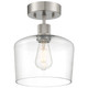 Access - 63147LEDDLP-BS/CLR - LED Semi Flush Mount - Port Nine Chardonnay - Brushed Steel